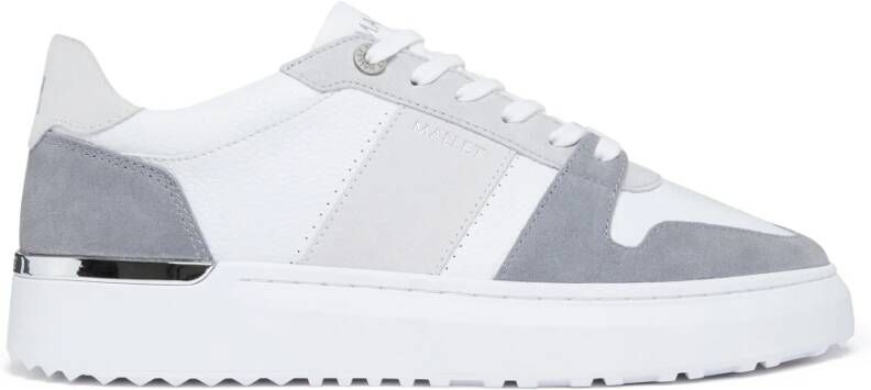 Mallet London Witte Grijze Hoxton Lite Sneakers Gray Heren