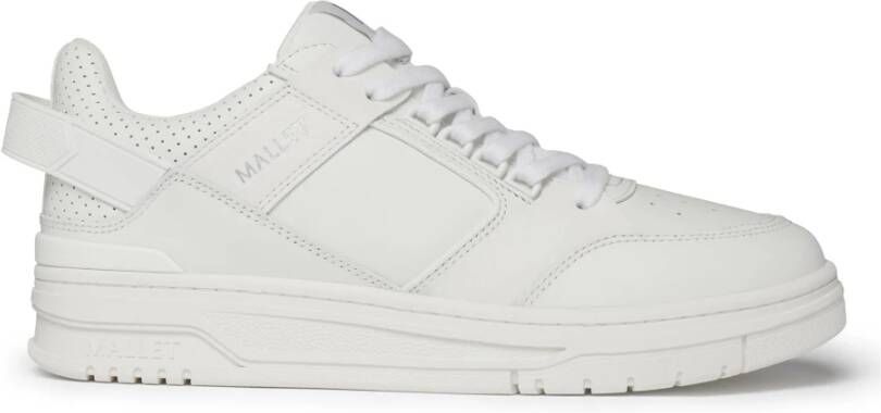 Mallet London Witte Retro Skater Sneakers White Heren