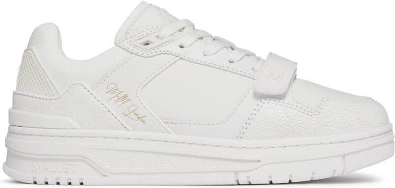 Mallet London Witte Triple Strap Damessneakers White Heren