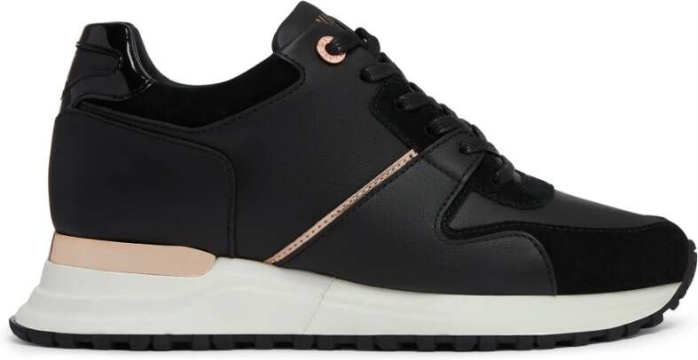 Mallet London Zwarte Roségouden Dames Trainer Black Heren