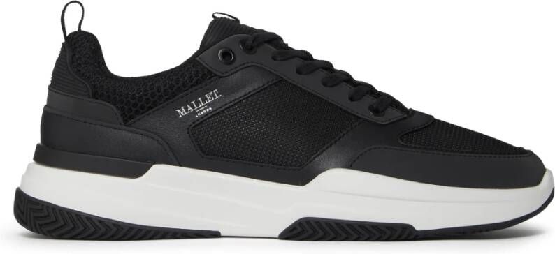 Mallet London Zwarte sportschoenen met reflecterende details Black Heren