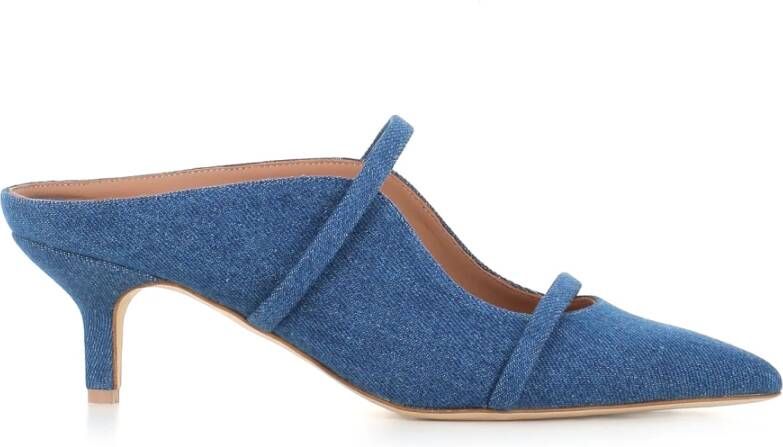 Malone Souliers Denim Jeans Sabot Schoenen Blue Dames