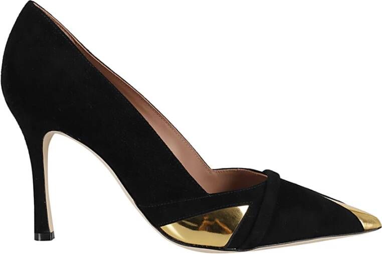 Malone Souliers Elegante Zwarte Leren Hakken Black Dames