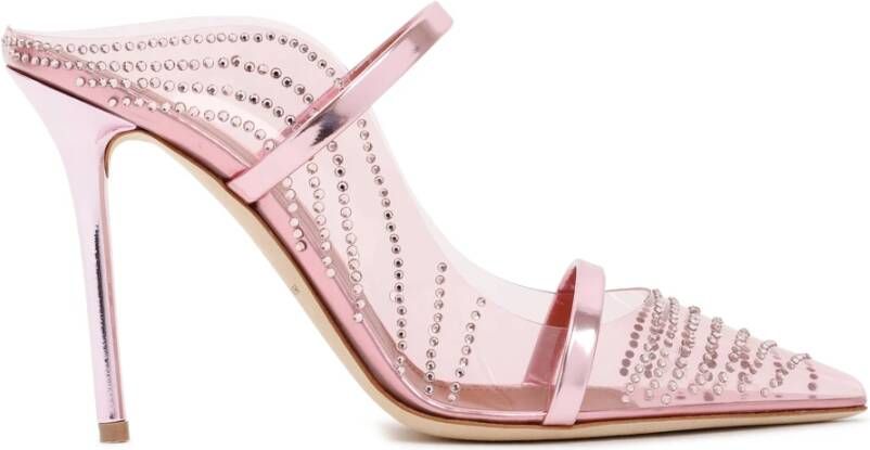 Malone Souliers Kristal Roze & Paarse Stiletto Muiltjes Pink Dames