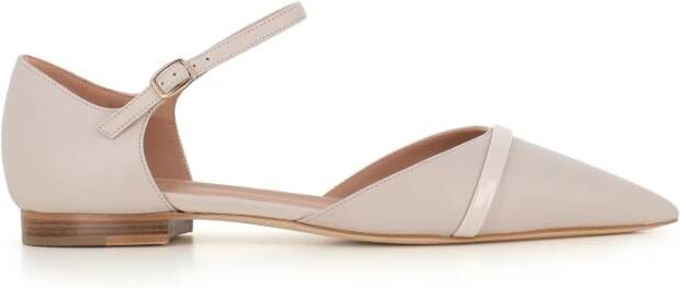 Malone Souliers Lichtgrijze Leren Ballerina Schoenen Gray Dames