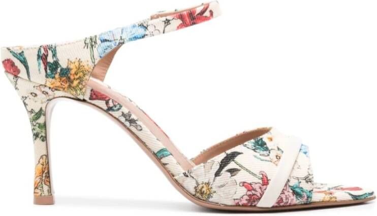 Malone Souliers Sandalen met bloemenprint Beige Dames