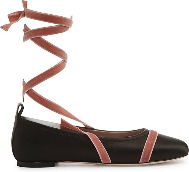 Malone Souliers Zwarte Ballerina Schoenen voor Vrouwen Black Dames