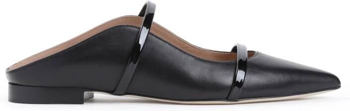 Malone Souliers Zwarte Ballerina's Elegante Platte Schoenen Black Dames