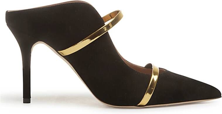 Malone Souliers Zwarte hakken schoenen Black Dames