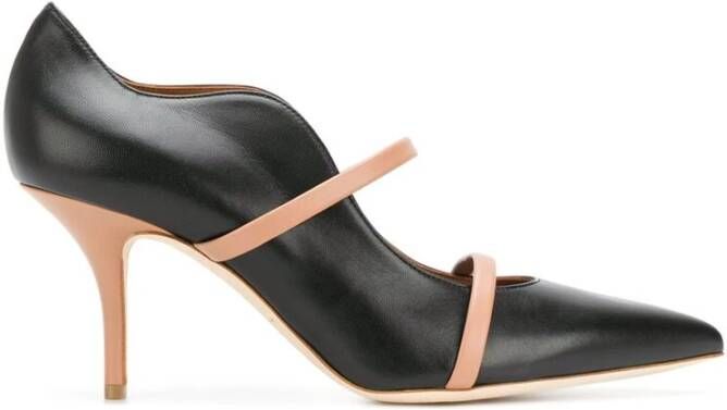 Malone Souliers Zwarte Nappa Leren Maureen Pumps Black Dames