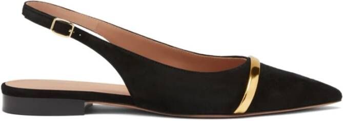 Malone Souliers Zwarte platte schoenen Elegant stijl Black Dames