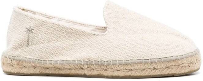 Manebí Beige Jute Slip-On Platte Schoenen Beige Heren