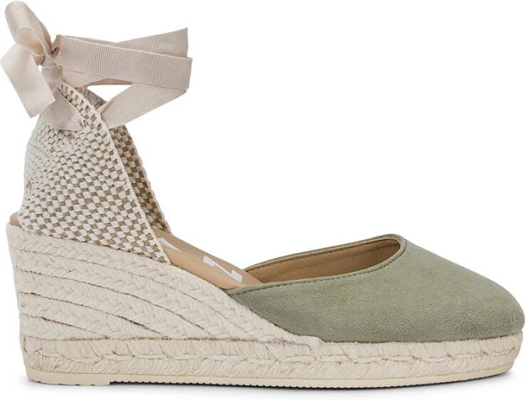 Manebí Groene Espadrille Sandalen Green Dames