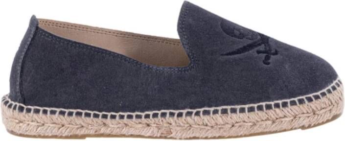 Manebí Klassieke geborduurde espadrilles Gray Heren