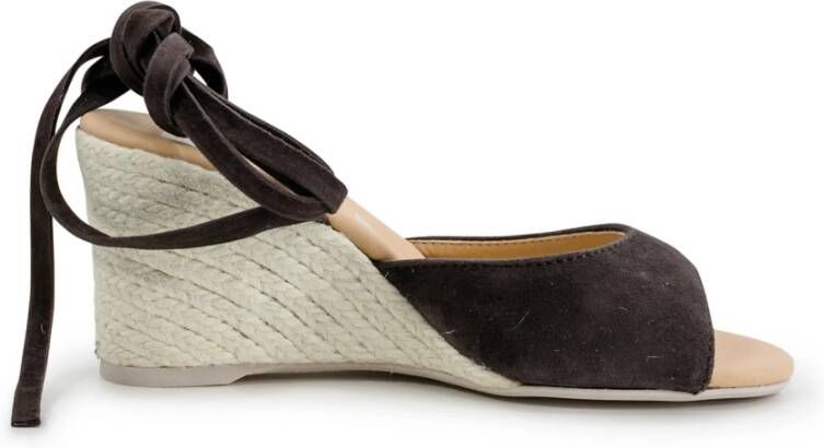 Manebí Platte Espadrilles Schoenen Brown Dames