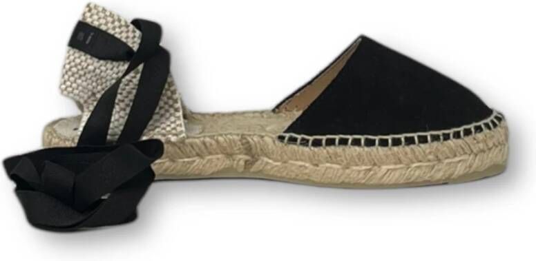 Manebí Platte Espadrilles Valenciana Schoenen Black Dames