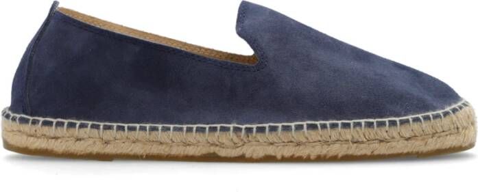 Manebí Suède espadrilles Blue Heren