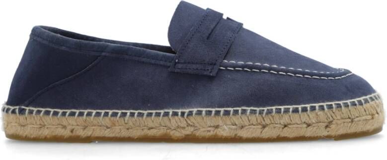 Manebí Suède espadrilles Blue Heren