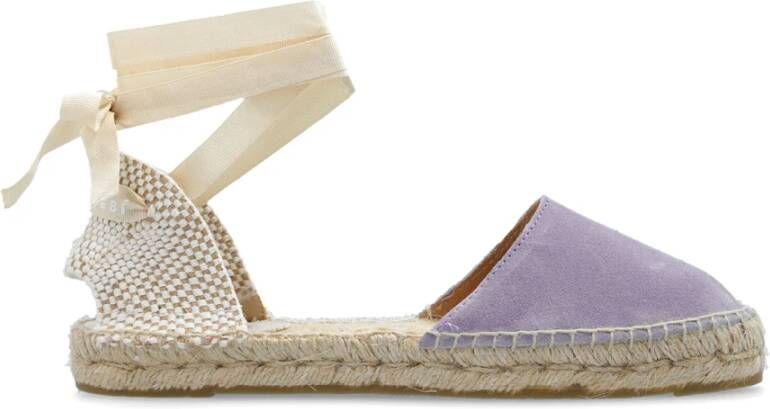 Manebí Suède espadrilles Purple Dames