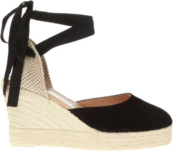 Manebí Wedge Espadrilles Black Dames