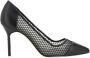 Manolo Blahnik Elegante Leren Mesh Stiletto Pumps Black Dames - Thumbnail 1