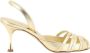 Manolo Blahnik Elegante Leren Stiletto Sandalen Yellow Dames - Thumbnail 1