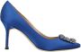 Manolo Blahnik Fabric heels Blue Dames - Thumbnail 1