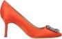 Manolo Blahnik Fabric heels Orange Dames - Thumbnail 1