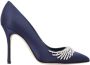 Manolo Blahnik Fabric heels Purple Dames - Thumbnail 1