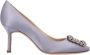 Manolo Blahnik Fabric heels Purple Dames - Thumbnail 1