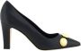 Manolo Blahnik Geometrische Hak Kalbsleren Pumps met Sferen Black Dames - Thumbnail 5