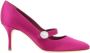 Manolo Blahnik Glanzende Gesp Amandel Teen Stiletto Pumps Pink Dames - Thumbnail 5