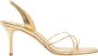 Manolo Blahnik Goudnappa Leren Stiletto Hak Sandaal Yellow Dames - Thumbnail 1