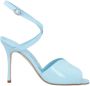 Manolo Blahnik Leather sandals Blue Dames - Thumbnail 1