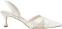 Manolo Blahnik Mesh Detail Slingback Stiletto Pumps White Dames - Thumbnail 1