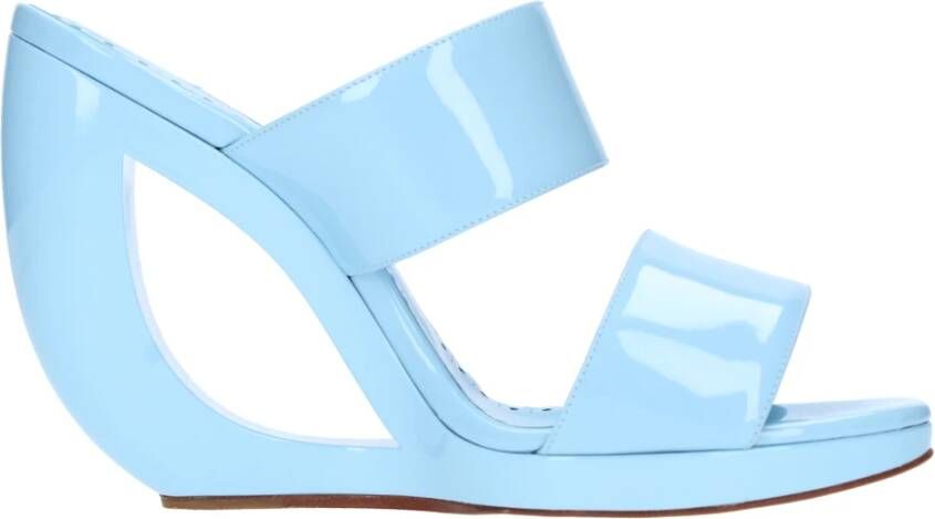 Manolo Blahnik Met hak helder blauw Blue Dames