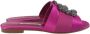 Manolo Blahnik Pre-owned Fabric flats Purple Dames - Thumbnail 1