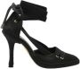 Manolo Blahnik Pre-owned Fabric heels Black Dames - Thumbnail 1