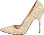 Manolo Blahnik Pre-owned Fabric heels White Dames - Thumbnail 1