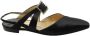 Manolo Blahnik Pre-owned Fabric sandals Black Dames - Thumbnail 1