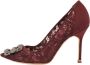 Manolo Blahnik Pre-owned Lace heels Red Dames - Thumbnail 1