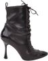 Manolo Blahnik Pre-owned Leather boots Black Dames - Thumbnail 1