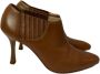 Manolo Blahnik Pre-owned Leather boots Brown Dames - Thumbnail 1