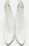 Manolo Blahnik Pre-owned Leather boots White Dames - Thumbnail 1