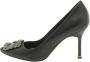 Manolo Blahnik Pre-owned Leather heels Black Dames - Thumbnail 1