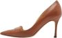 Manolo Blahnik Pre-owned Leather heels Brown Dames - Thumbnail 1