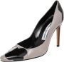 Manolo Blahnik Pre-owned Leather heels Gray Dames - Thumbnail 1