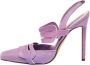 Manolo Blahnik Pre-owned Leather heels Purple Dames - Thumbnail 1