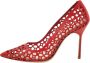 Manolo Blahnik Pre-owned Leather heels Red Dames - Thumbnail 1