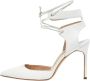 Manolo Blahnik Pre-owned Leather heels White Dames - Thumbnail 1